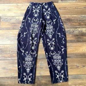 Black and White Ruti Balloon Pants Size 00 small
